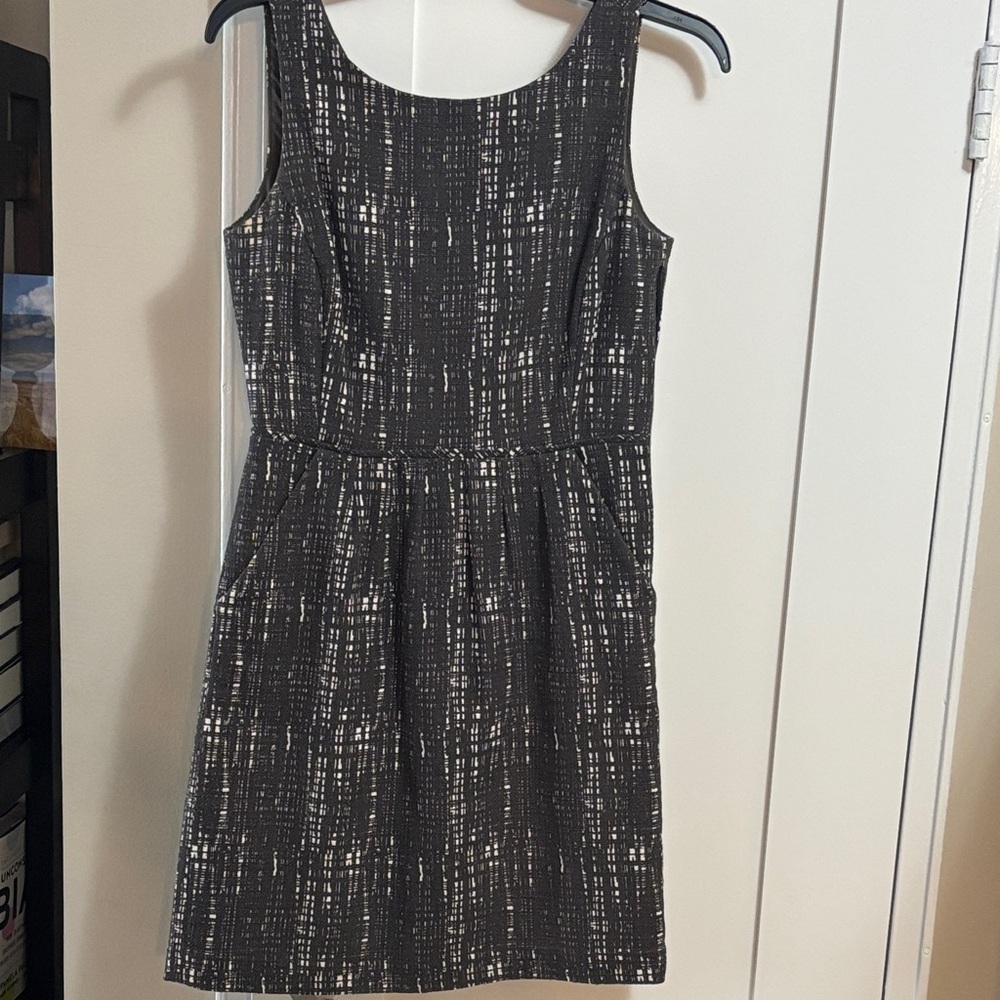 J. Crew Black and White Mini Dress